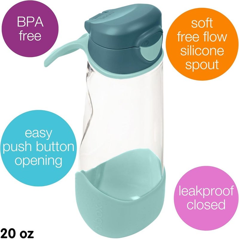 بي بوكس زمزمية رياضية600 مم بغطاء قلاب - سماوي - 500607 - Image 1